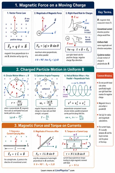 Magnetic Force on Charges & Currents