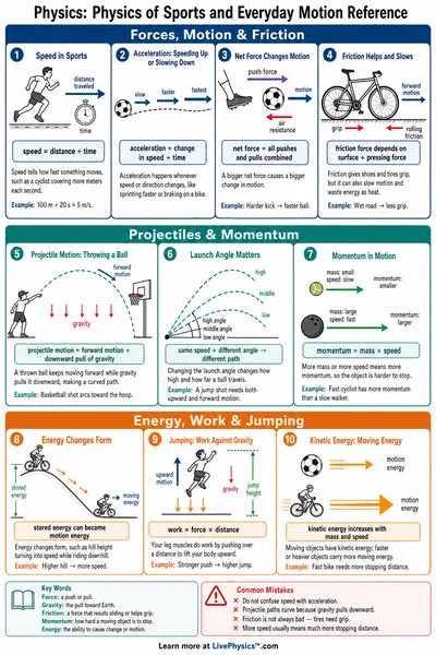 Physics of Sports and Everyday Motion Reference