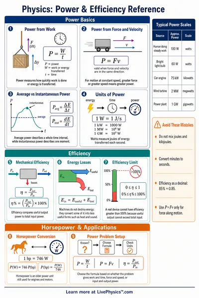 Power & Efficiency Reference