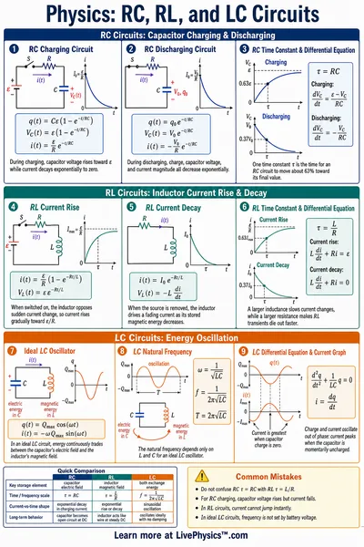 RC, RL, and LC Circuits
