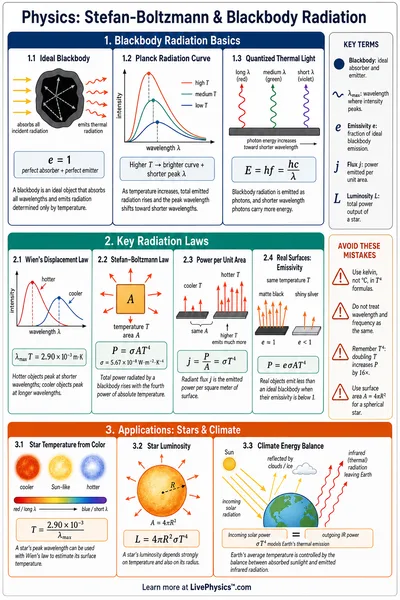 Stefan-Boltzmann & Blackbody Radiation