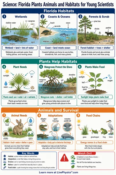 Florida Plants Animals and Habitats for Young Scientists