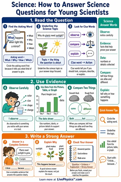 How to Answer Science Questions for Young Scientists
