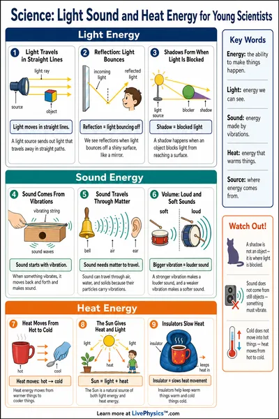 Light Sound and Heat Energy for Young Scientists