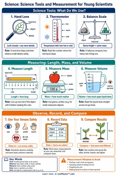 Science Tools and Measurement for Young Scientists