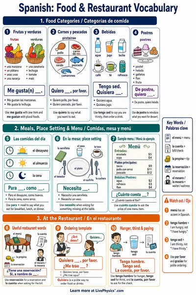 Food & Restaurant Vocabulary