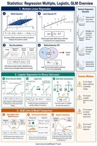 Regression Multiple, Logistic, GLM Overview