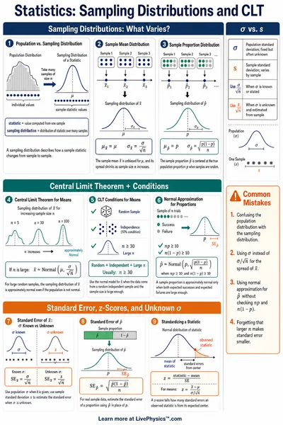 Sampling Distributions and CLT