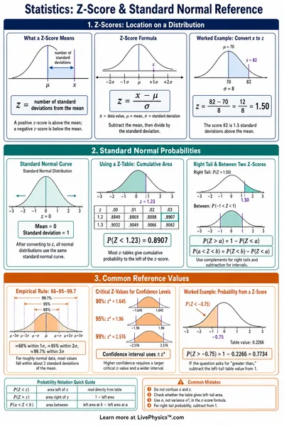 Z-Score & Standard Normal Reference