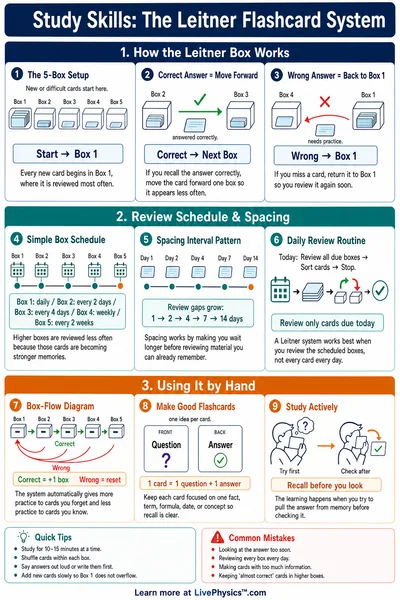 The Leitner Flashcard System