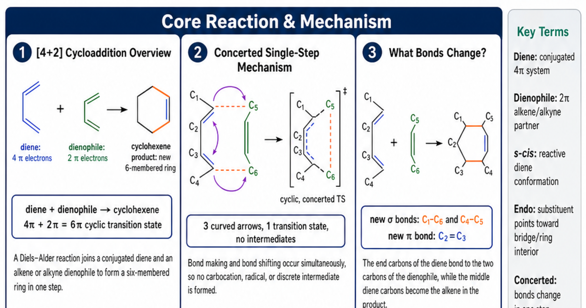 Rection Reference Diels-Alder Reaction Reference Cheat Sheet | LivePhysics™