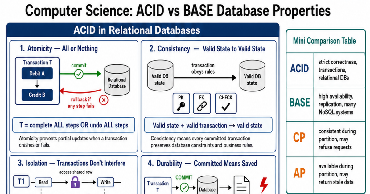 ACID vs BASE Database Properties Cheat Sheet | LivePhysics™