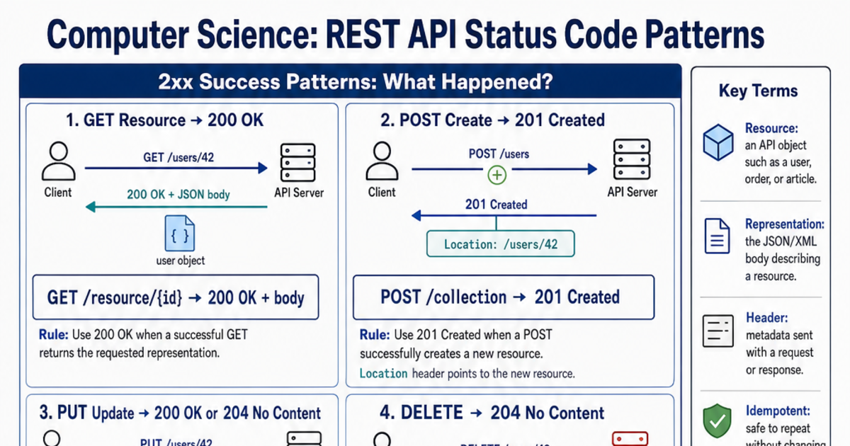 REST API Status Code Patterns Cheat Sheet | LivePhysics™