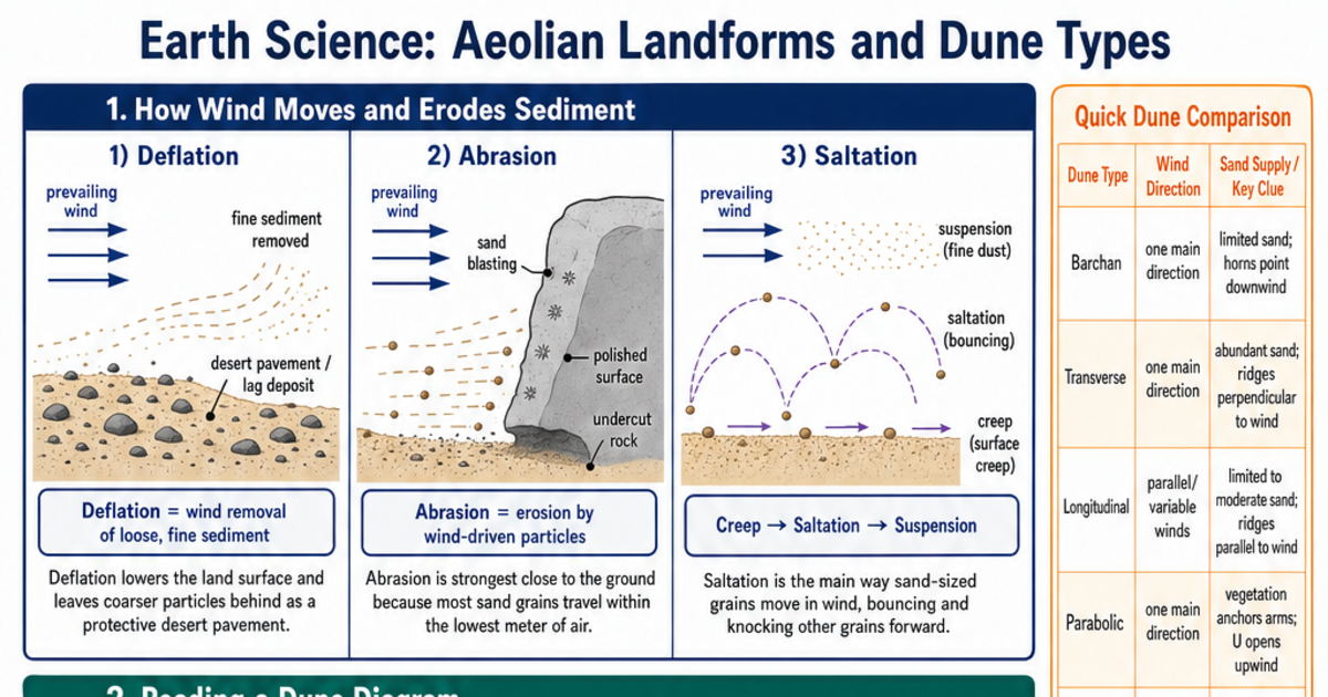 Aeolian Landforms And Dune Types Cheat Sheet LivePhysics aeolian-landforms-and-dune-types-cheat-sheet-livephysics