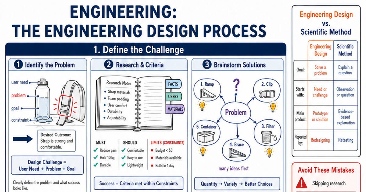 The Engineering Design Process Cheat Sheet | LivePhysics™