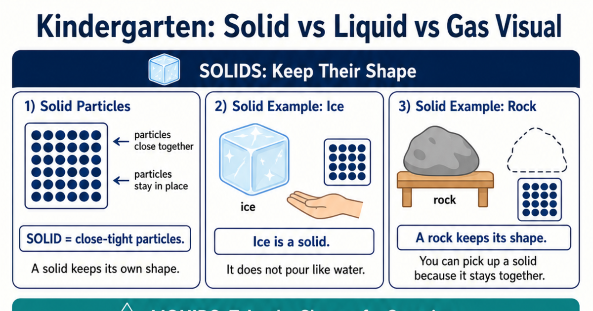 Solid vs Liquid vs Gas Visual Cheat Sheet | LivePhysics™