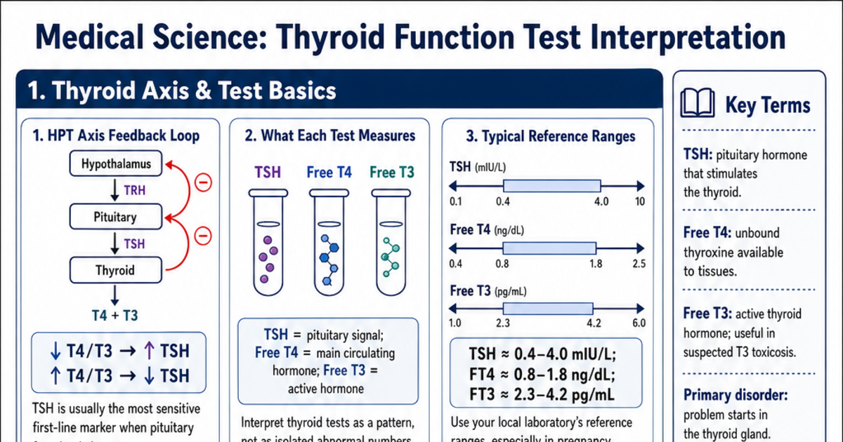 Thyroid Lab Tests.pdf Thyroid Function Test Interpretation Cheat Sheet | LivePhysics™
