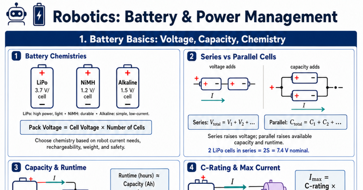 Battery & Power Management Cheat Sheet | LivePhysics™