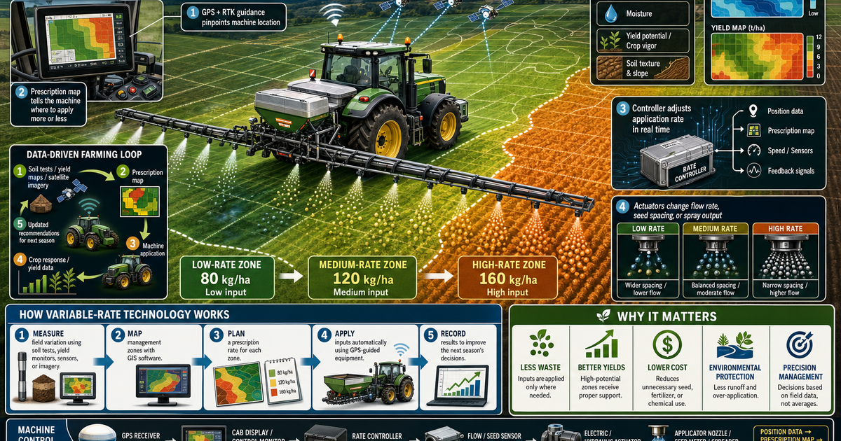 Agricultural Machines: Variable-Rate Technology Infographic | LivePhysics™