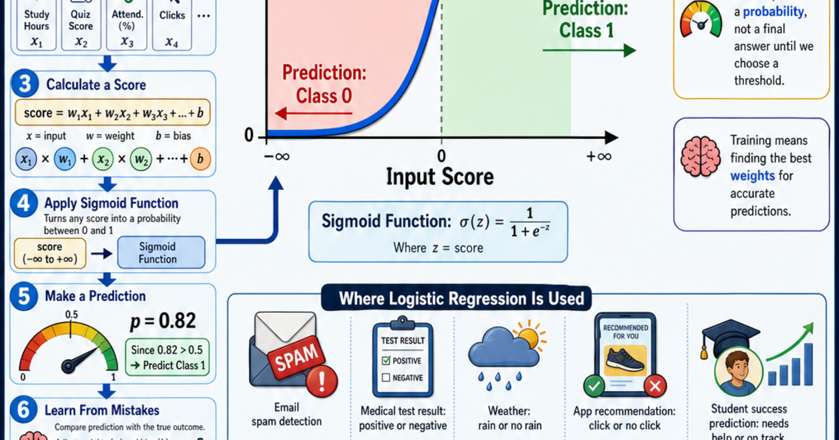 AI & Machine Learning: Logistic Regression Explained Infographic ...