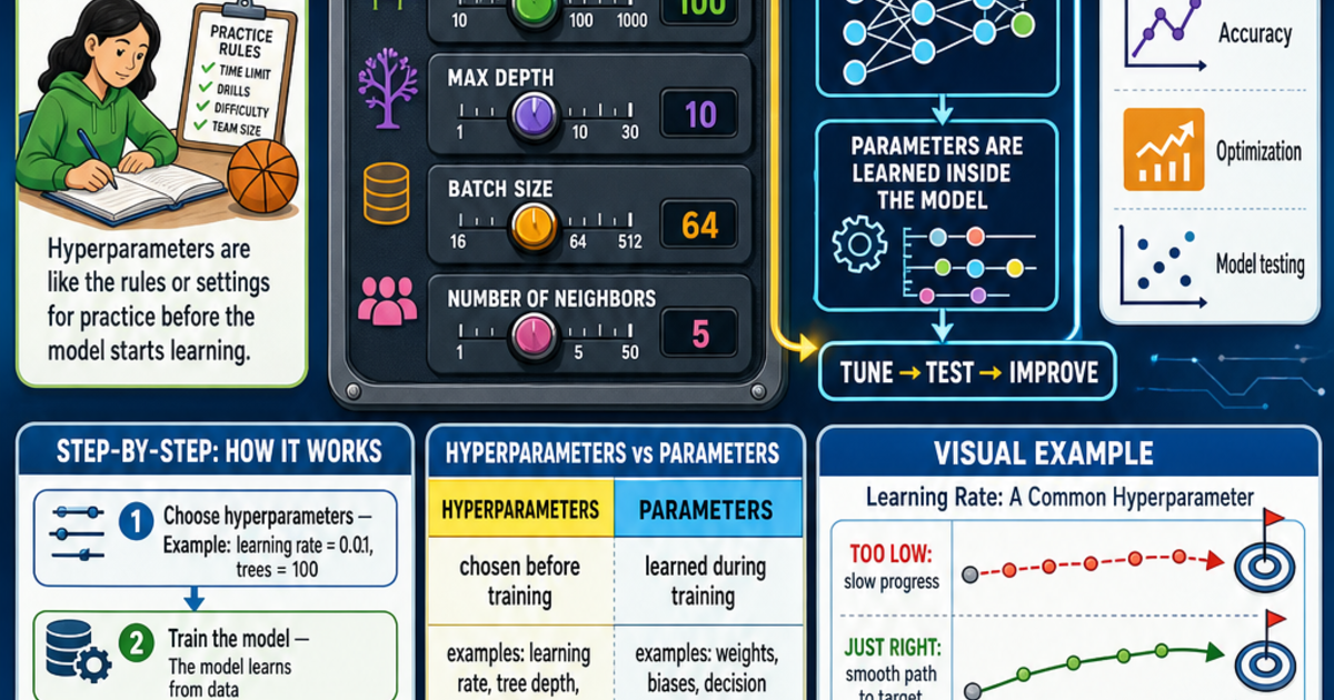 Hyperparameters Visualized AI & Machine Learning: What Is a Hyperparameter Infographic | LivePhysics™