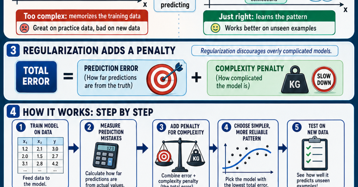 AI & Machine Learning: What Is Regularization Infographic | LivePhysics™