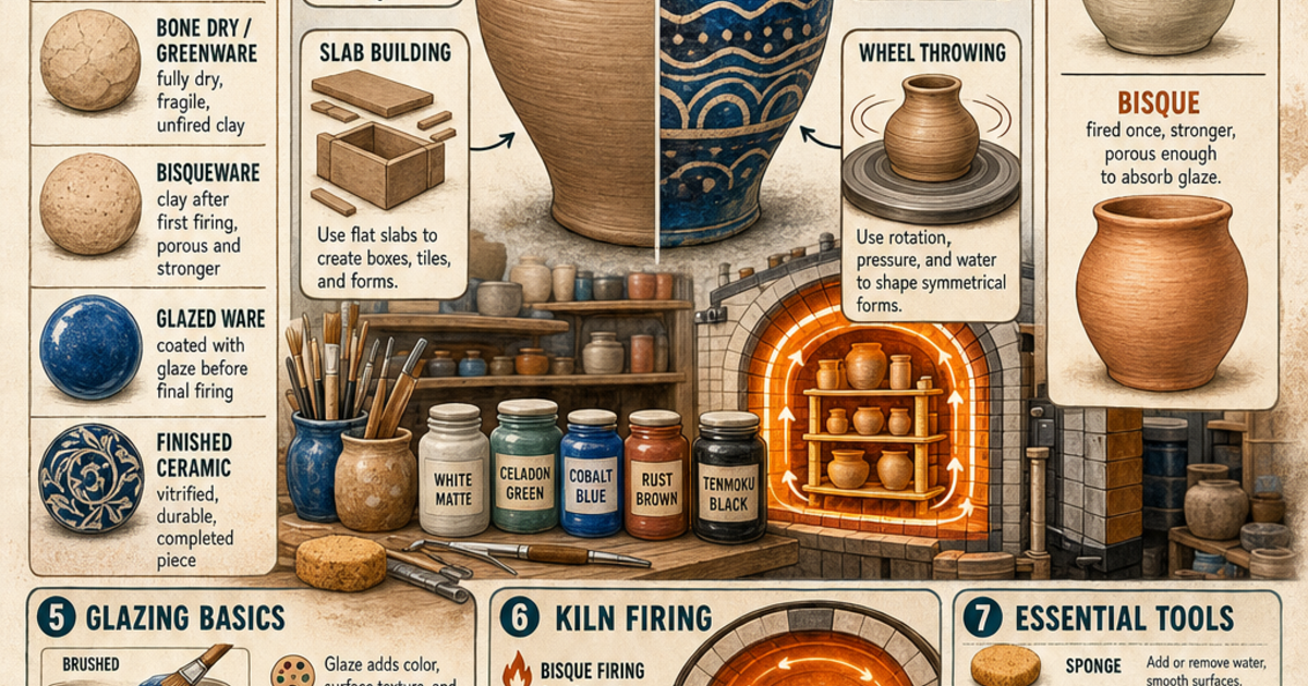 Ceramics and Pottery Basics Infographic | LivePhysics™