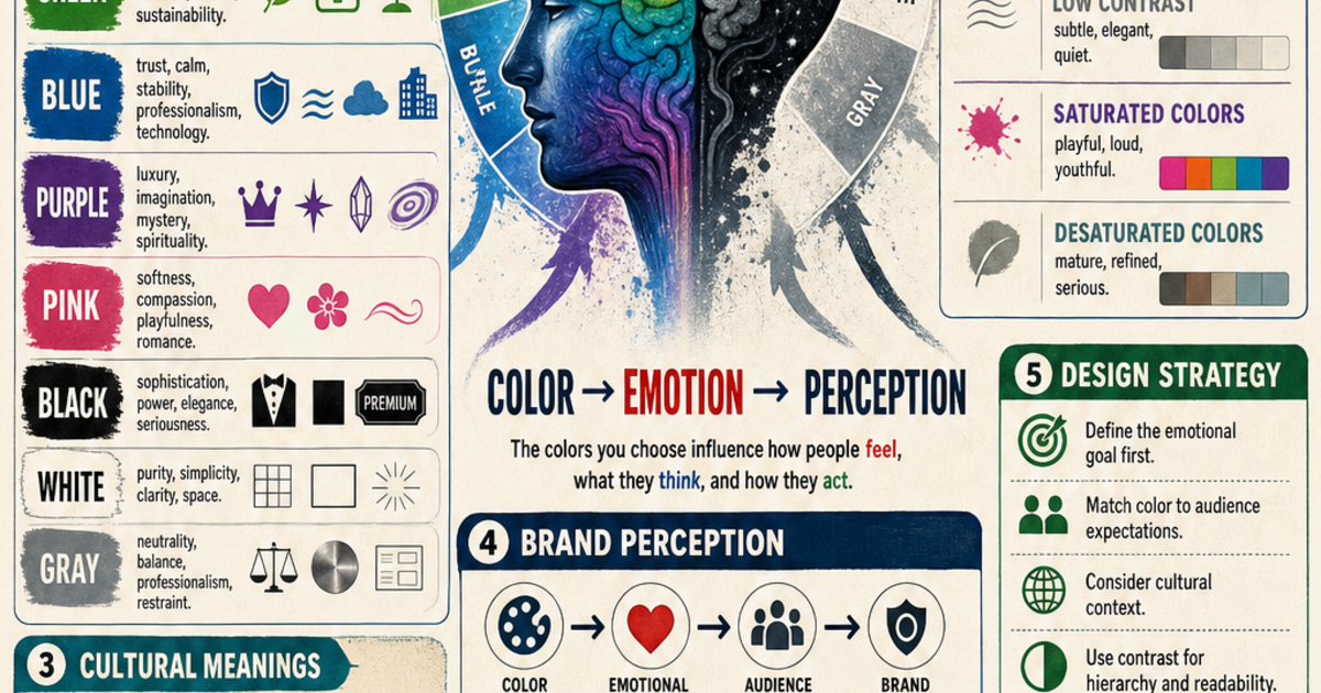 Color Psychology in Design Infographic | LivePhysics™