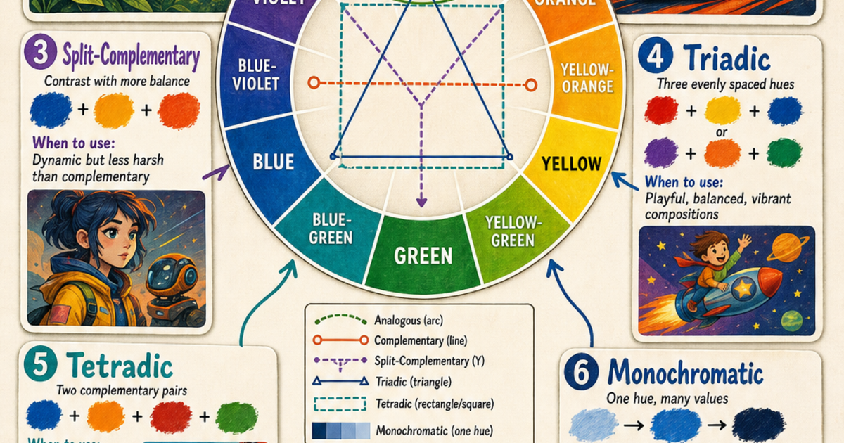 Color Schemes Infographic | LivePhysics™