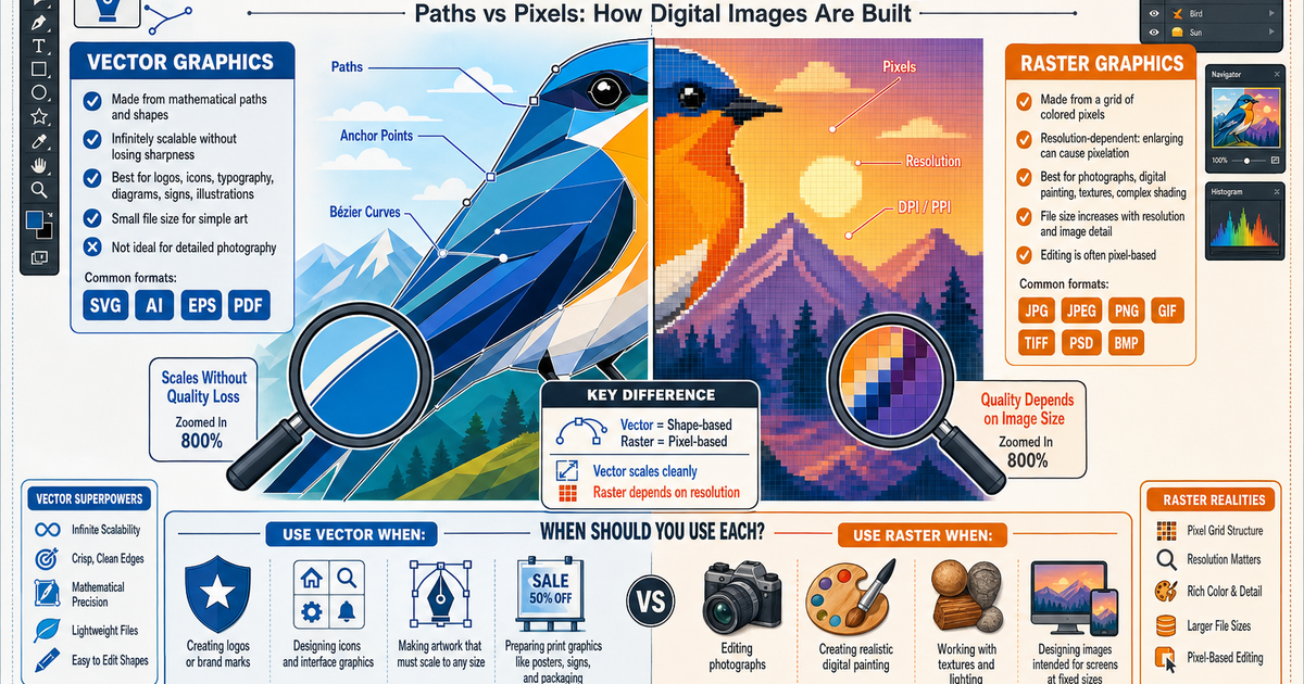 Vector and Raster Graphics Infographic | LivePhysics™