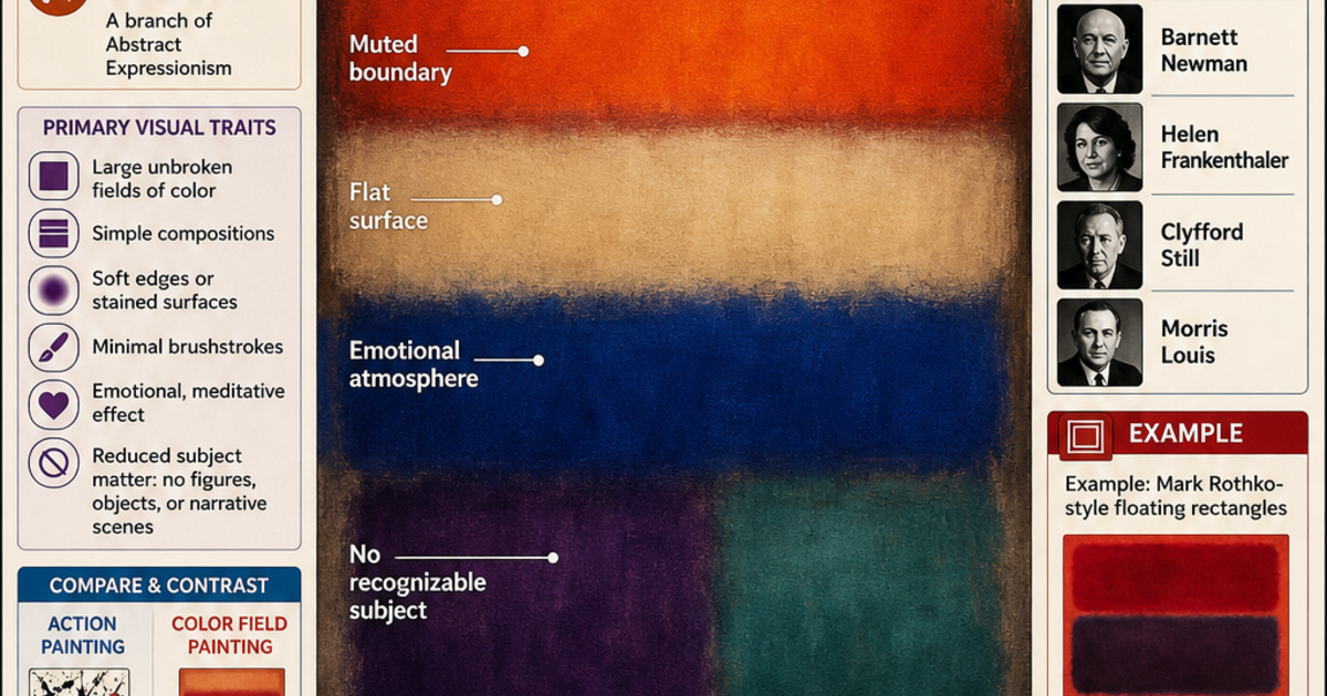 Art History: Color Field Painting Infographic | LivePhysics™