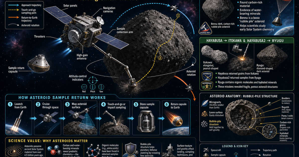 Astronautics: Asteroid Missions Infographic | LivePhysics™