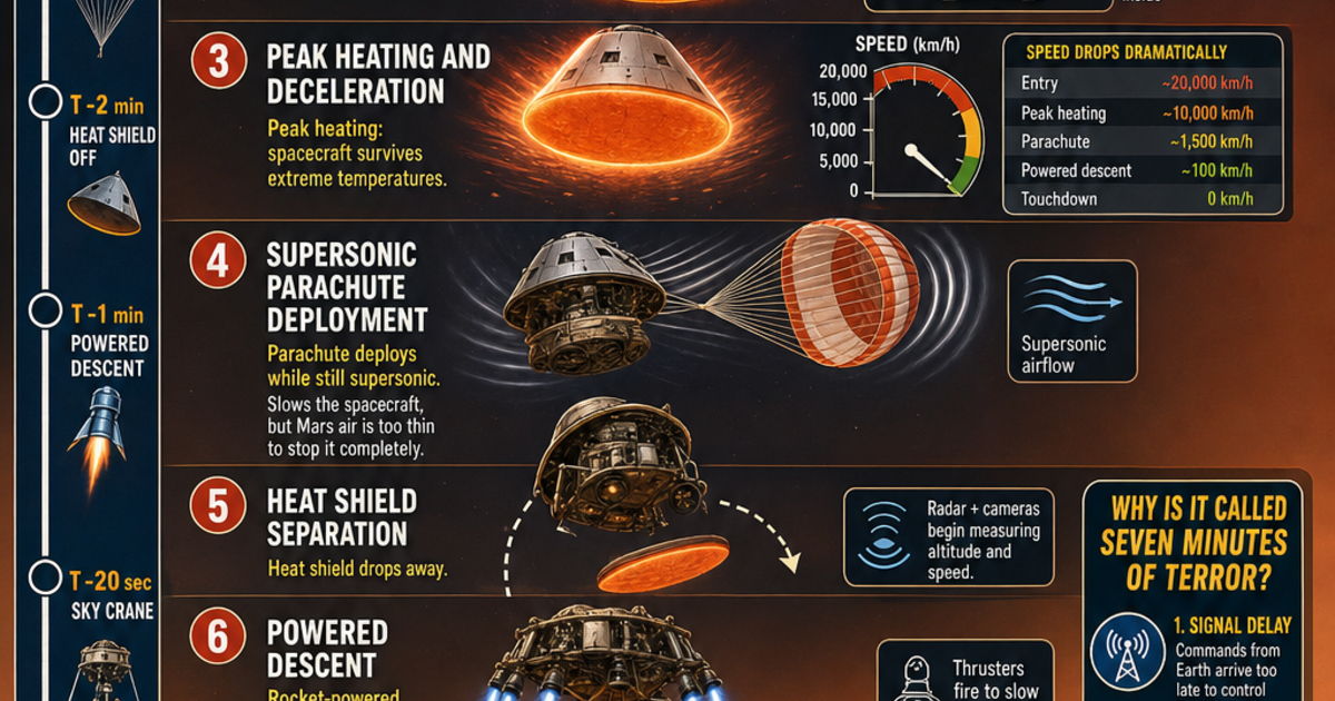 Astronautics: Landing on Mars Infographic | LivePhysics™