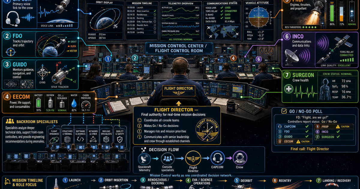 Astronautics: Mission Control Infographic | LivePhysics™