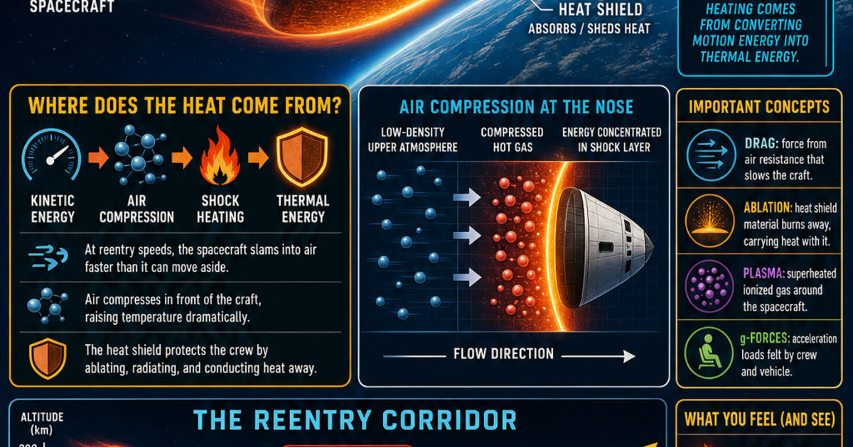 Reentry Astronautics: Reentry Physics Infographic | LivePhysics™