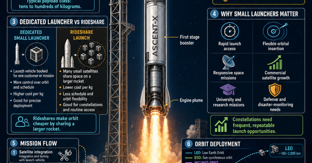 Astronautics: Small-Satellite Launchers Infographic | LivePhysics™