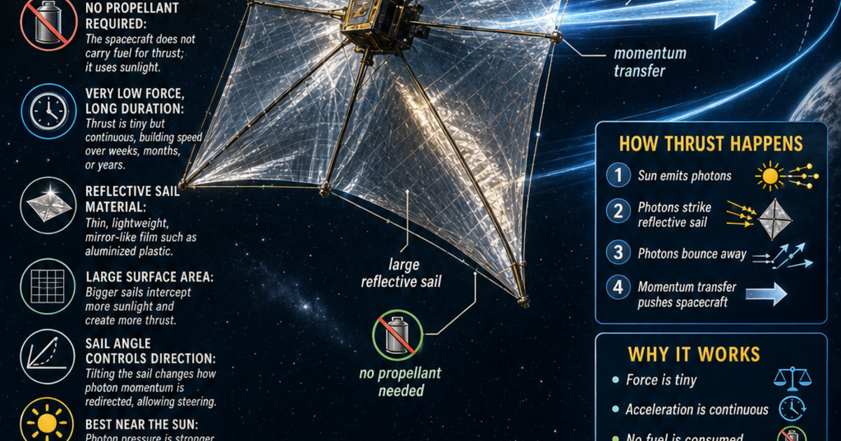 Solar Sails Math Astronautics: Solar Sails Infographic | LivePhysics™