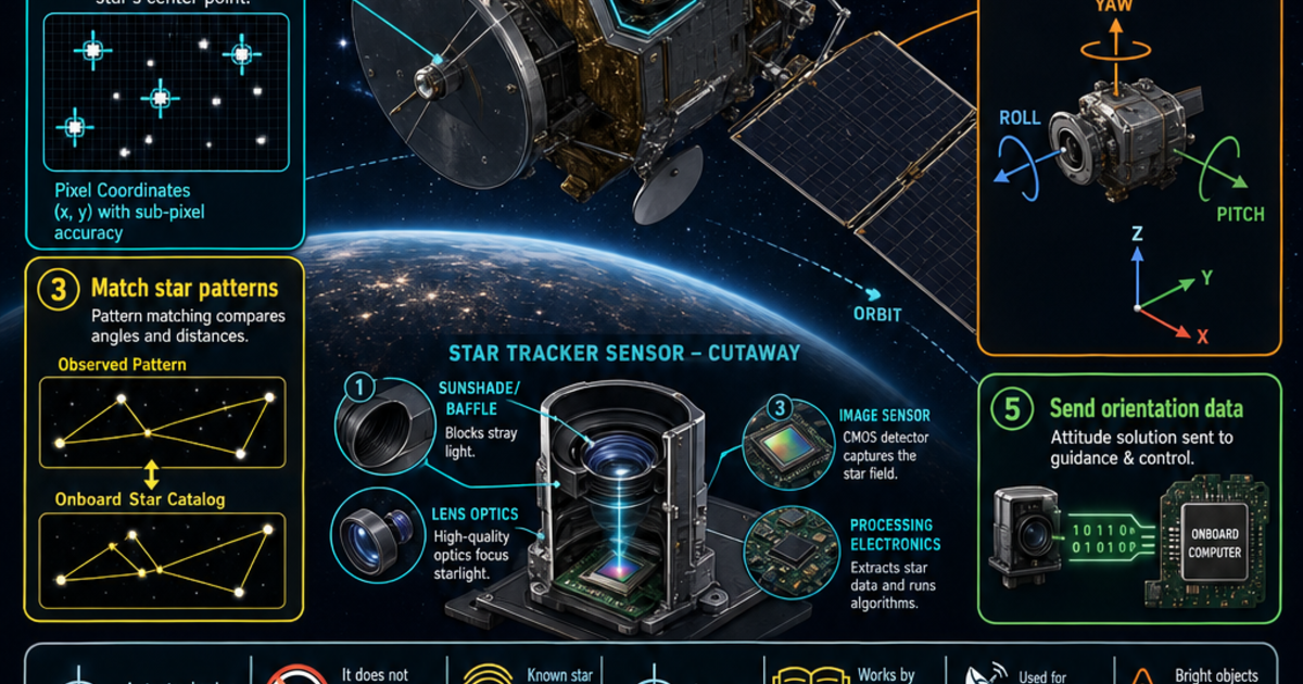 Astronautics: Star Trackers Infographic | LivePhysics™