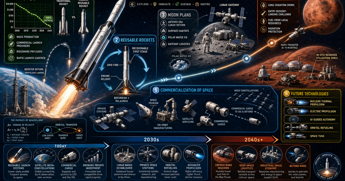 Astronautics: The Future of Spaceflight Infographic | LivePhysics™
