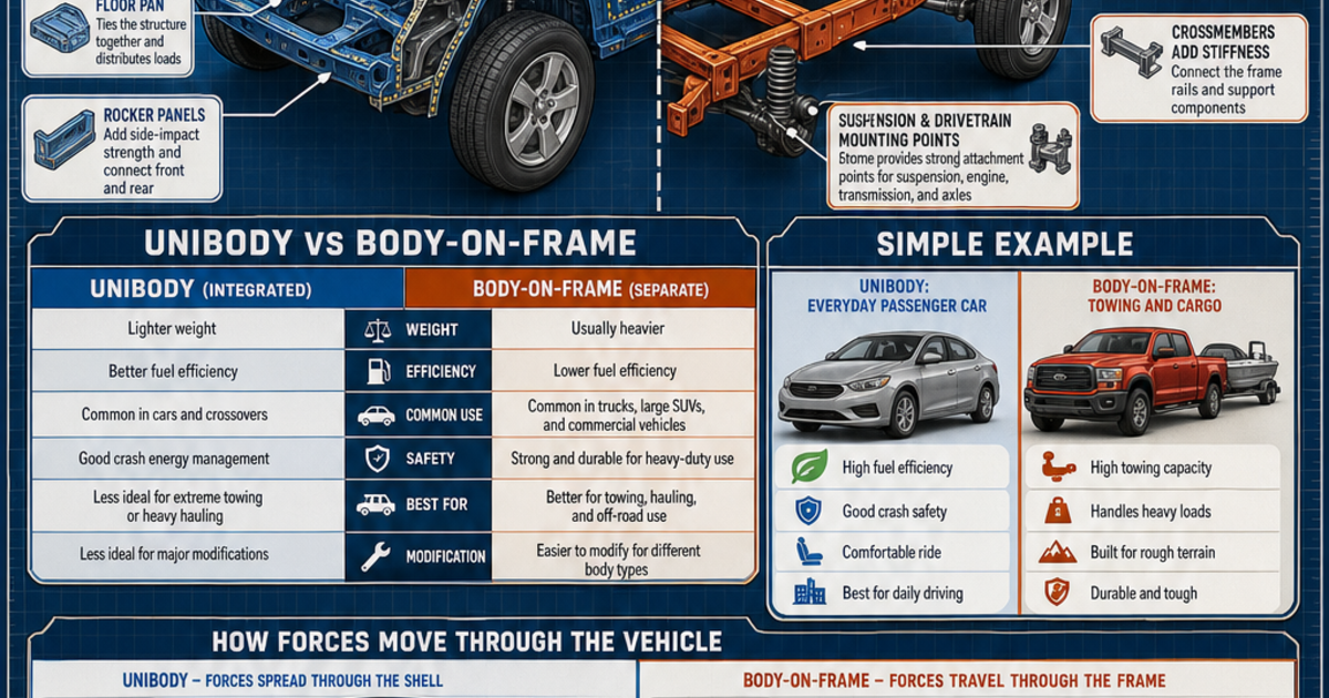 Automotive Technology: Car Body and Chassis Design Infographic ...