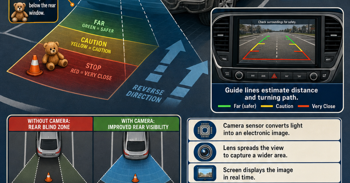 Automotive Technology: How a Backup Camera Works Infographic | LivePhysics™