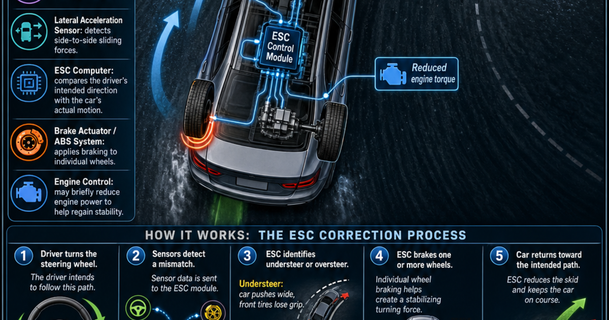 Stability Control Mod Automotive Technology: How Electronic Stability Control Works ...