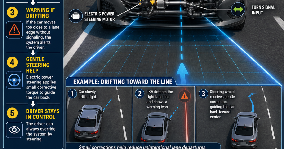 Automotive Technology: How Lane Keeping Assist Works Infographic ...