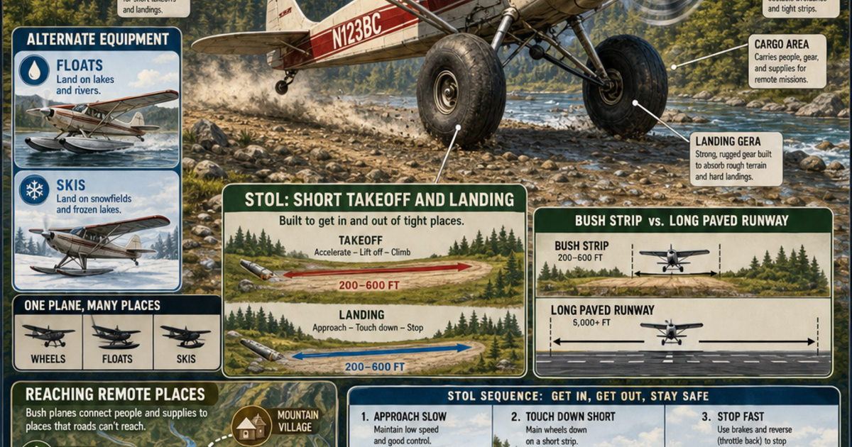Aviation: Bush Planes Infographic | LivePhysics™