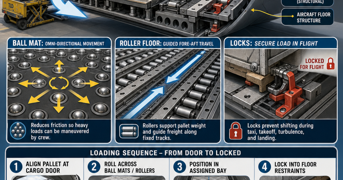 Aviation: Cargo Loading Systems Infographic | LivePhysics™
