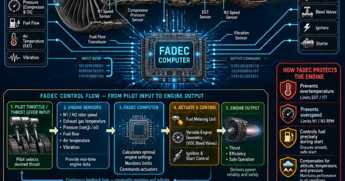 Fadec System.pdf Aviation: FADEC Infographic | LivePhysics™