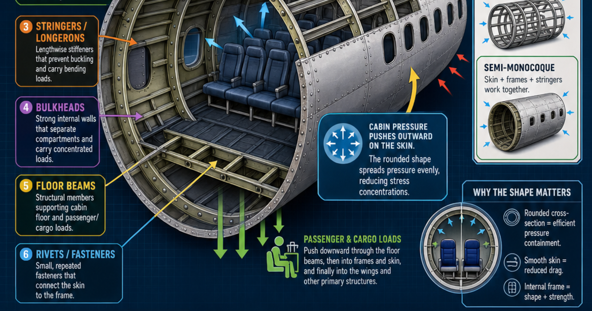 Aviation: The Fuselage Infographic | LivePhysics™
