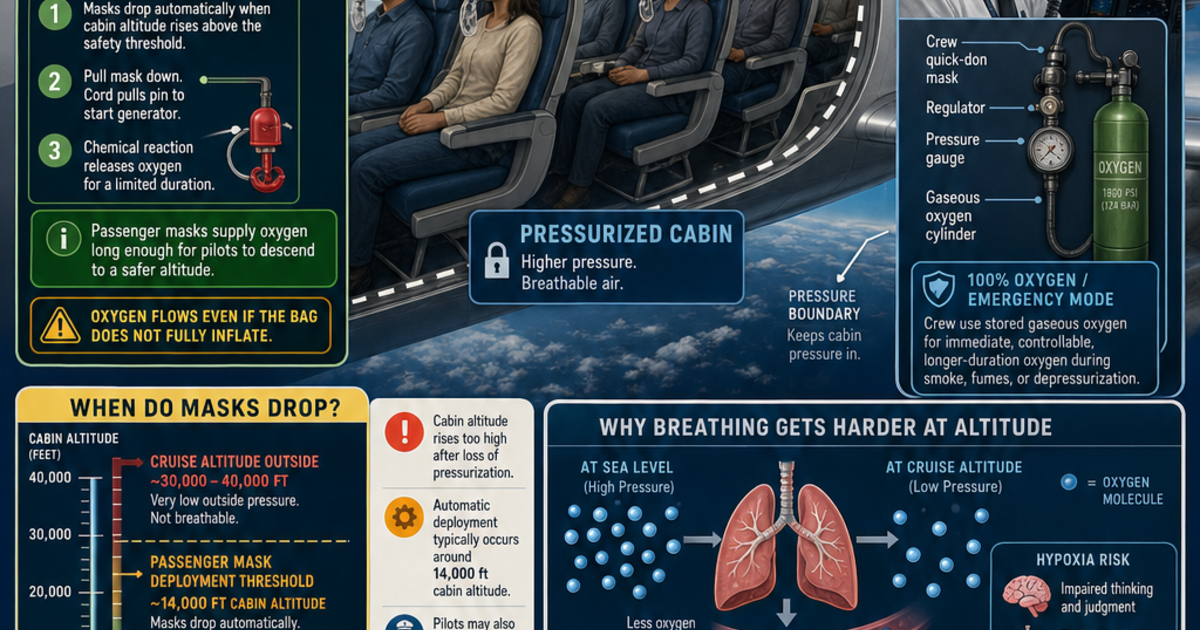 Aviation: Oxygen Systems Infographic | LivePhysics™