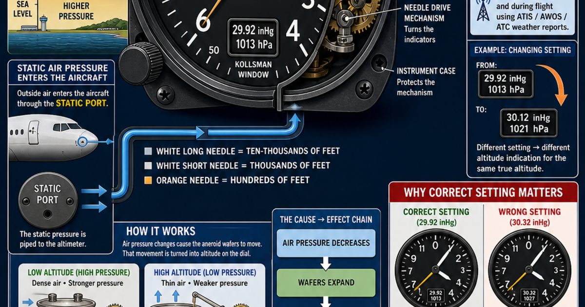 Aviation: The Altimeter Infographic | LivePhysics™