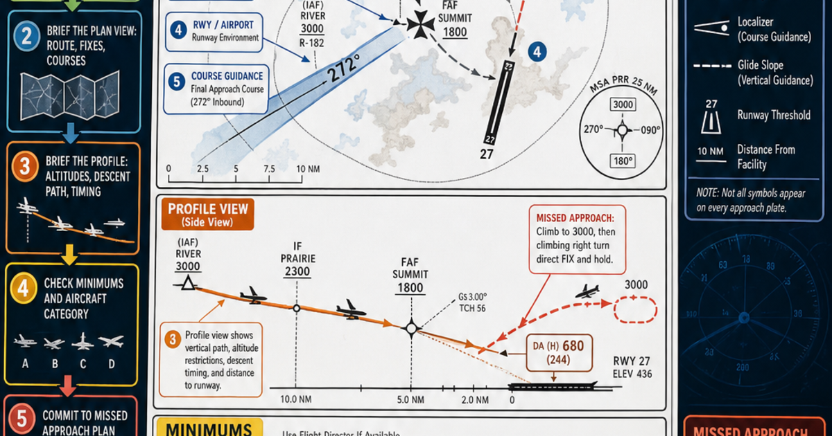 Aviation: The Approach Plate Infographic | LivePhysics™